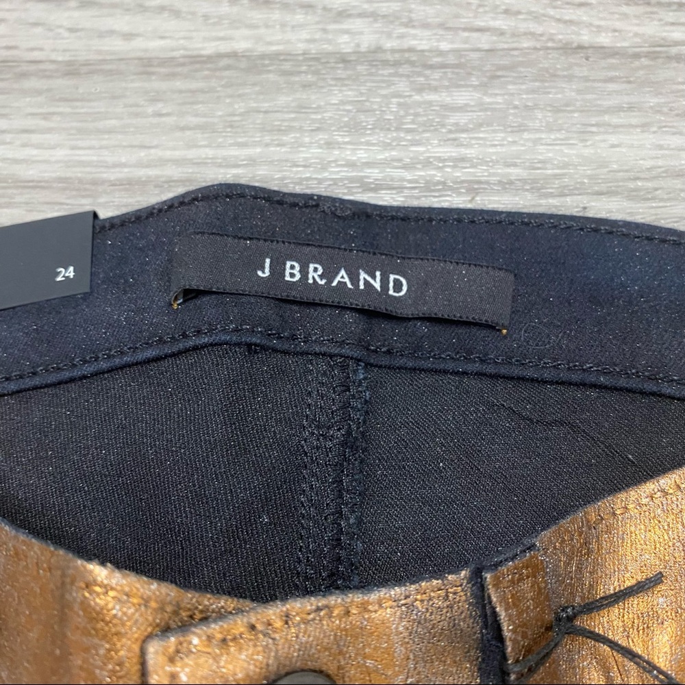 NWT J Brand Metallic Bronze Skinny Jeans size 24 - Picture 7 of 16